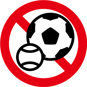 ボール遊び禁止